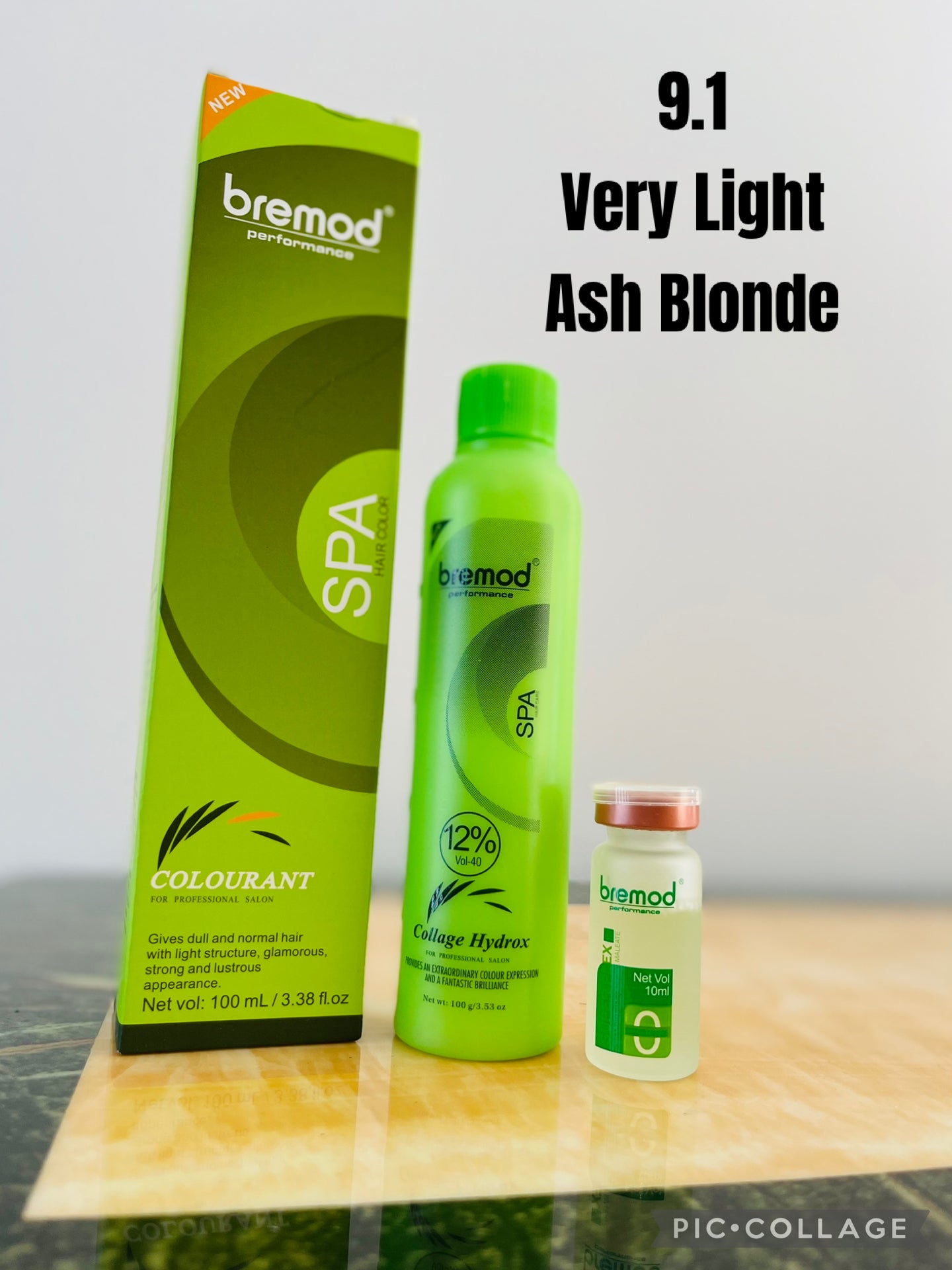 Bremod 9.1 Very Light Ash Blonde Set with 12%oxidant cream