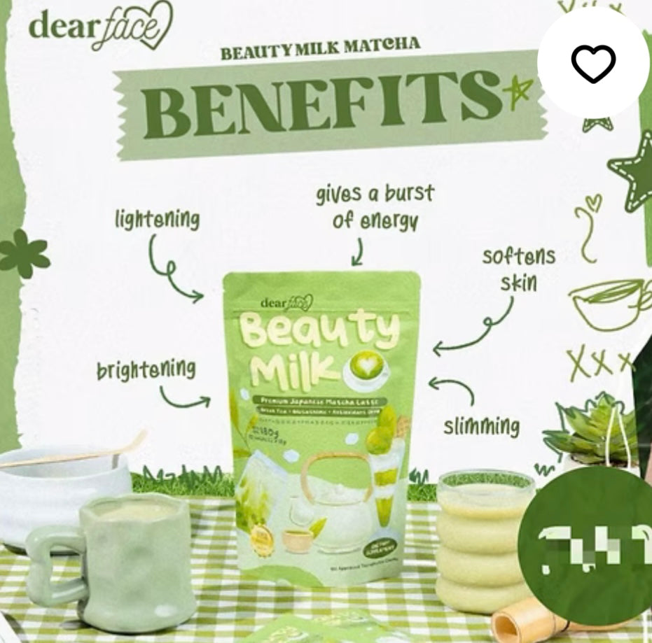 Dear Face Beauty Milk Matcha