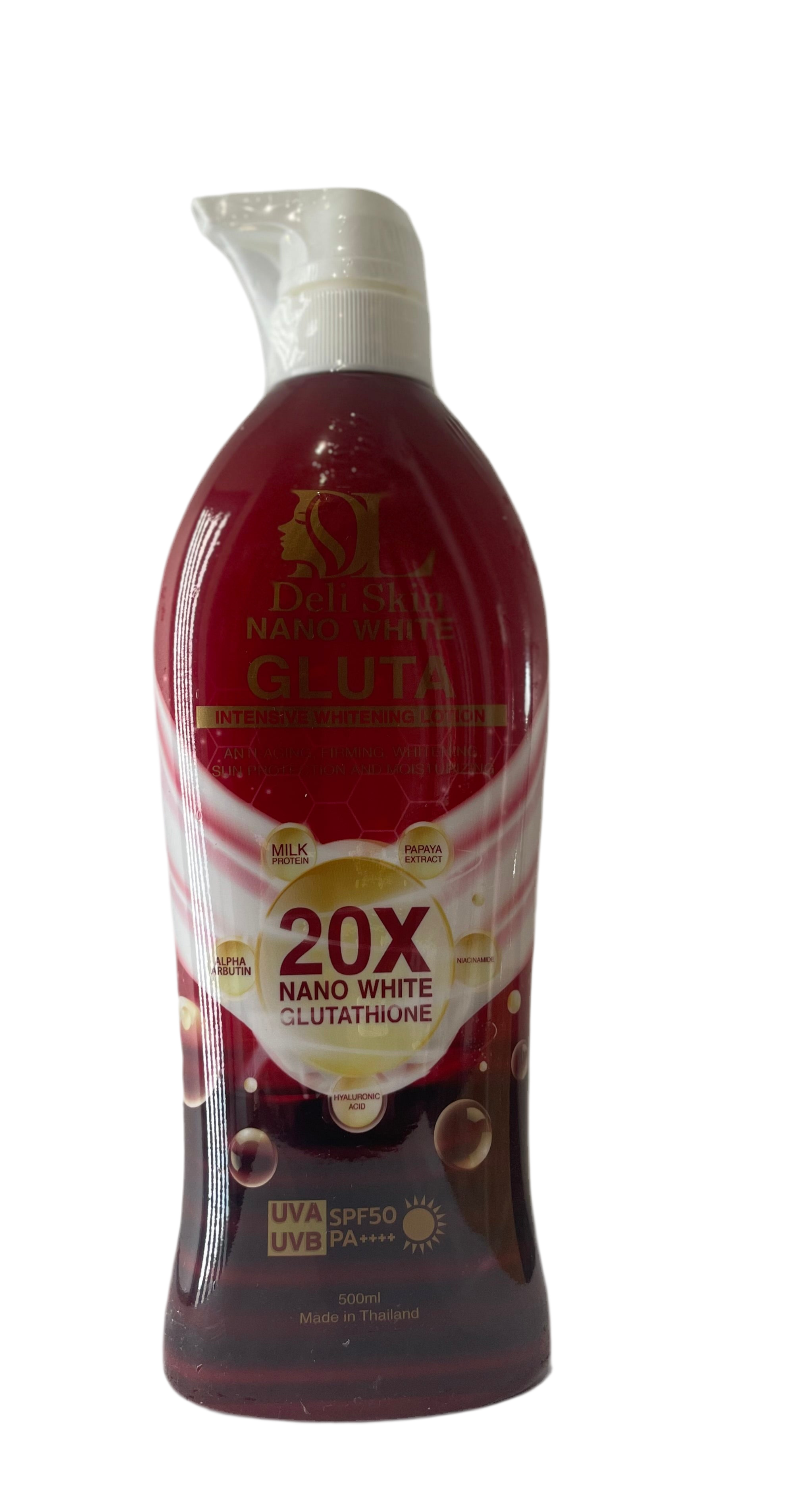 Deli Skin Nano White Gluta 20x Nano White Glutathione SPF 50  Lynsy  Essentials
