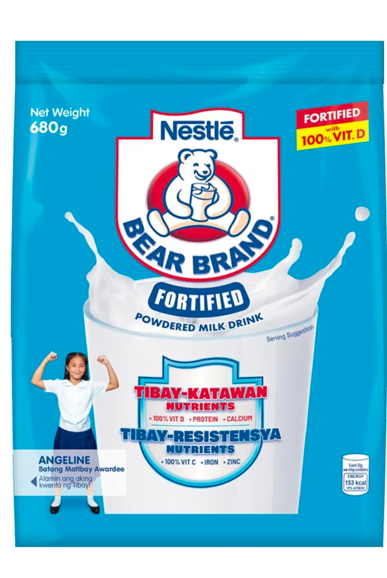 Bear Brand Fortified Powdered Milk 680g