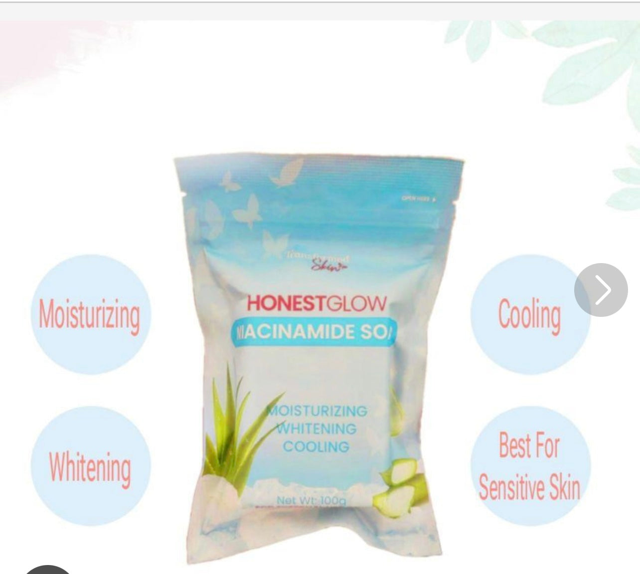 honest glow Naicinamide Soap