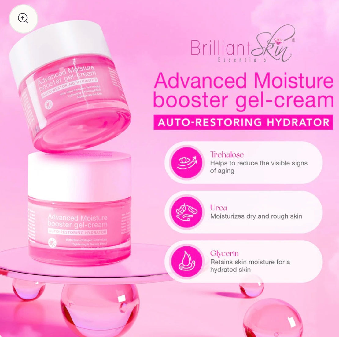 Brilliant Skin Advanced Moisture Booster Gel-Cream 50g