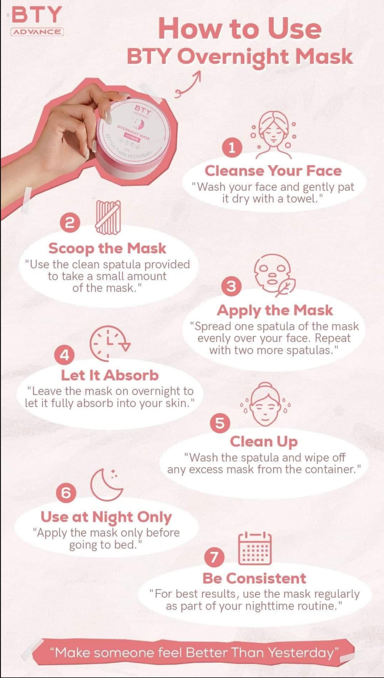 BTY Duo Set Instaglow Tone Up Cream & Overnight Mask