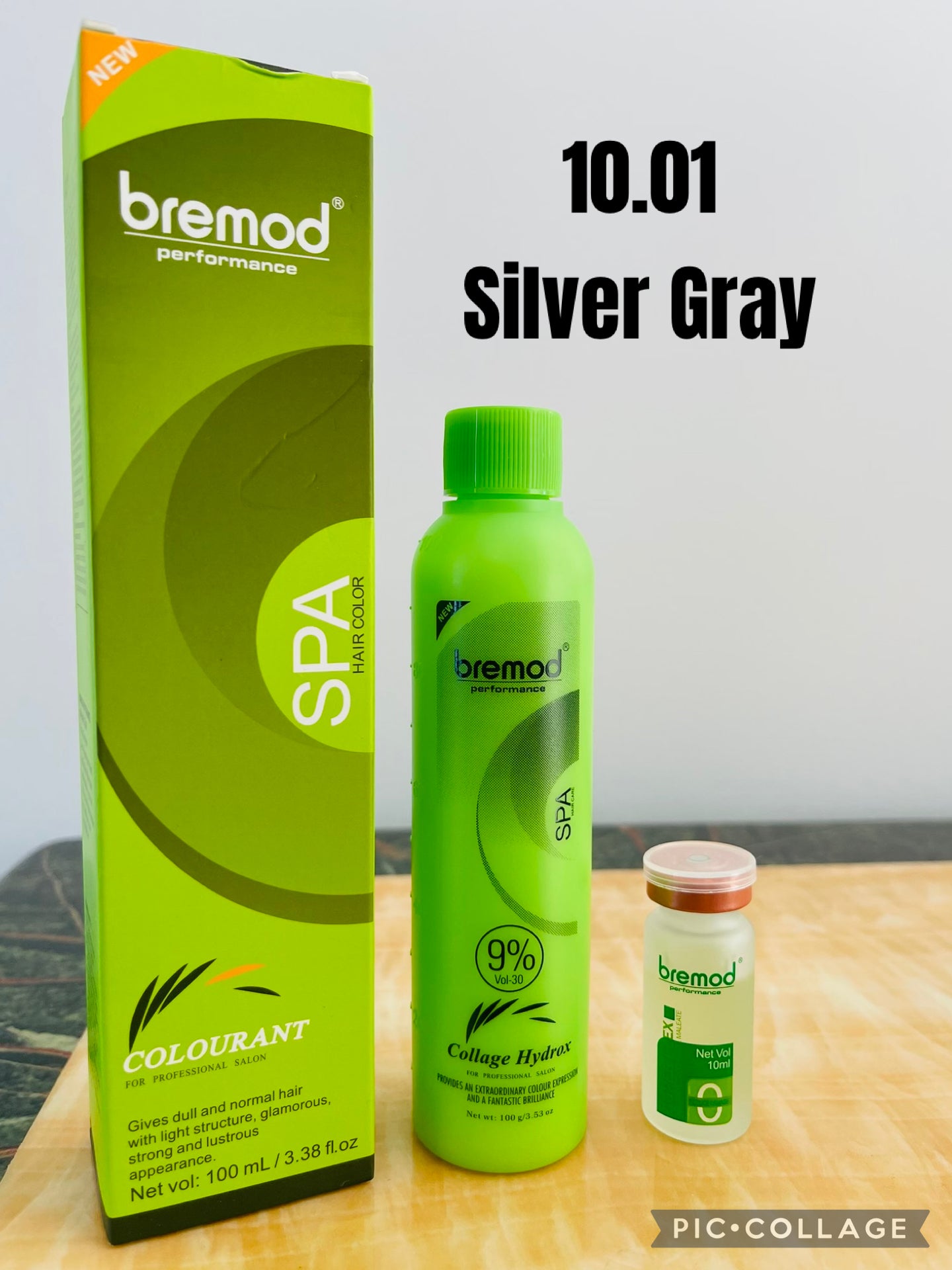 Bremod 10.01 Silver Gray Set with 9% oxidant cream