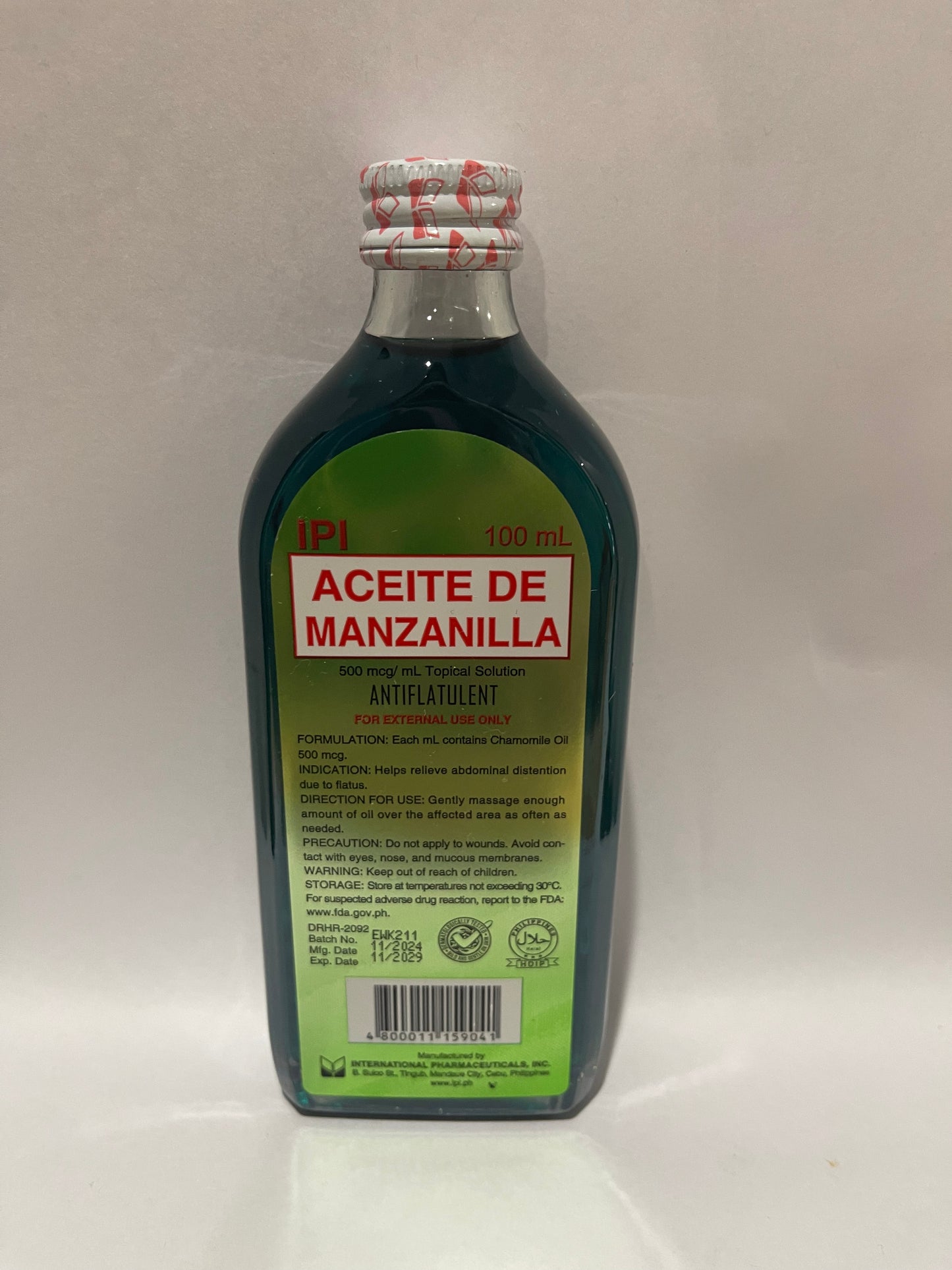 Aceite De Manzanilla