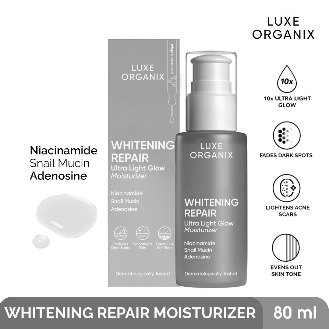 Luxe Organix whitening repair ultra light glow moisturiser
