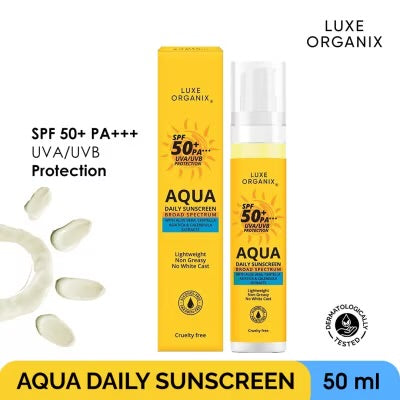 Luxe Organix Aqua Daily Sunscreen SPF 50
