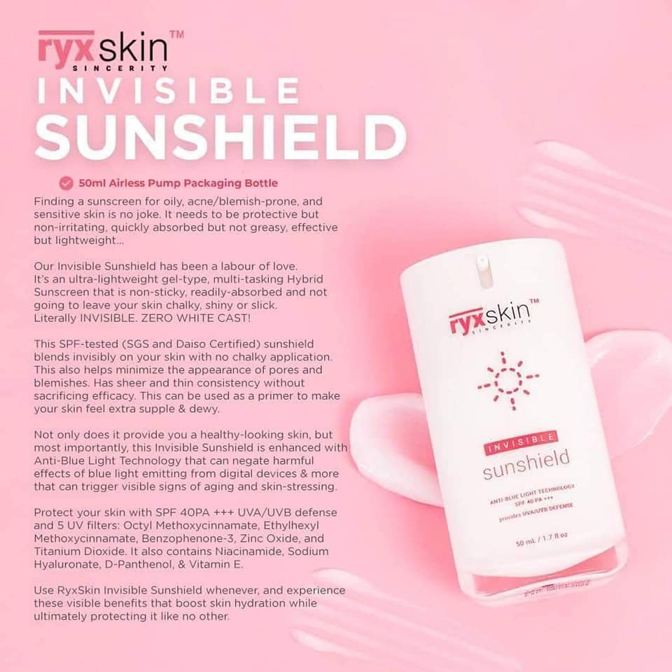 Ryx Skin Sunshield SPF 50 PA+++