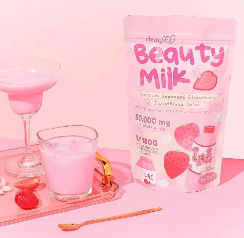 Dear Face Beauty Milk Strawberry Lynsy Essentials Dear Face Beauty Milk Strawberry Lynsy Essentials