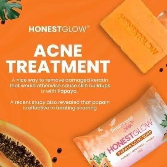 HonestGlow Papaya Kojic Soap 70g