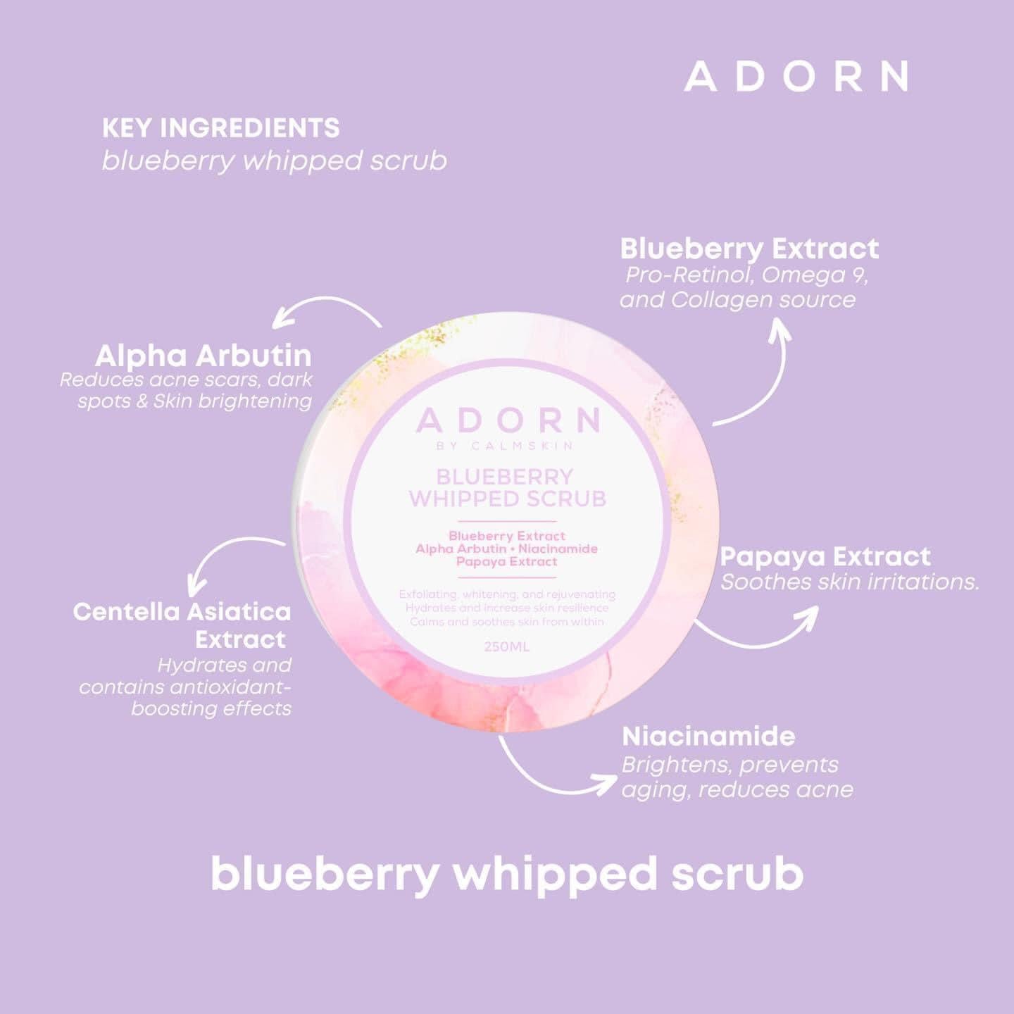 Adorn Blueberry Whipped Scrub