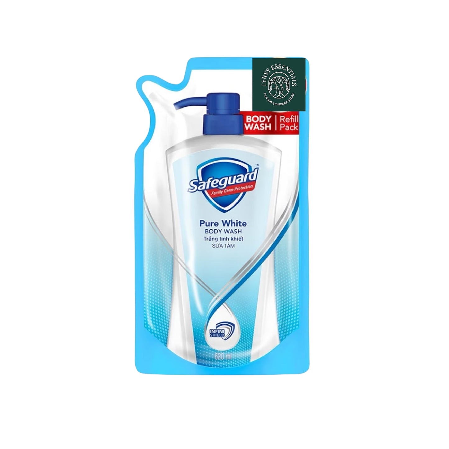 Safe guard oure white body wash