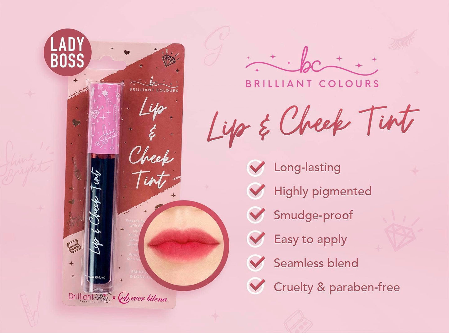 Brilliant lip & cheek Tint  - Lady Boss