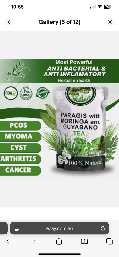 Paragis with Moringa and Guyabano Tea