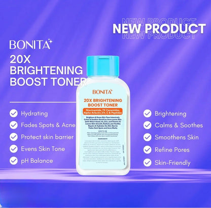 Bonita 20x Brightening Boost Toner 125ml