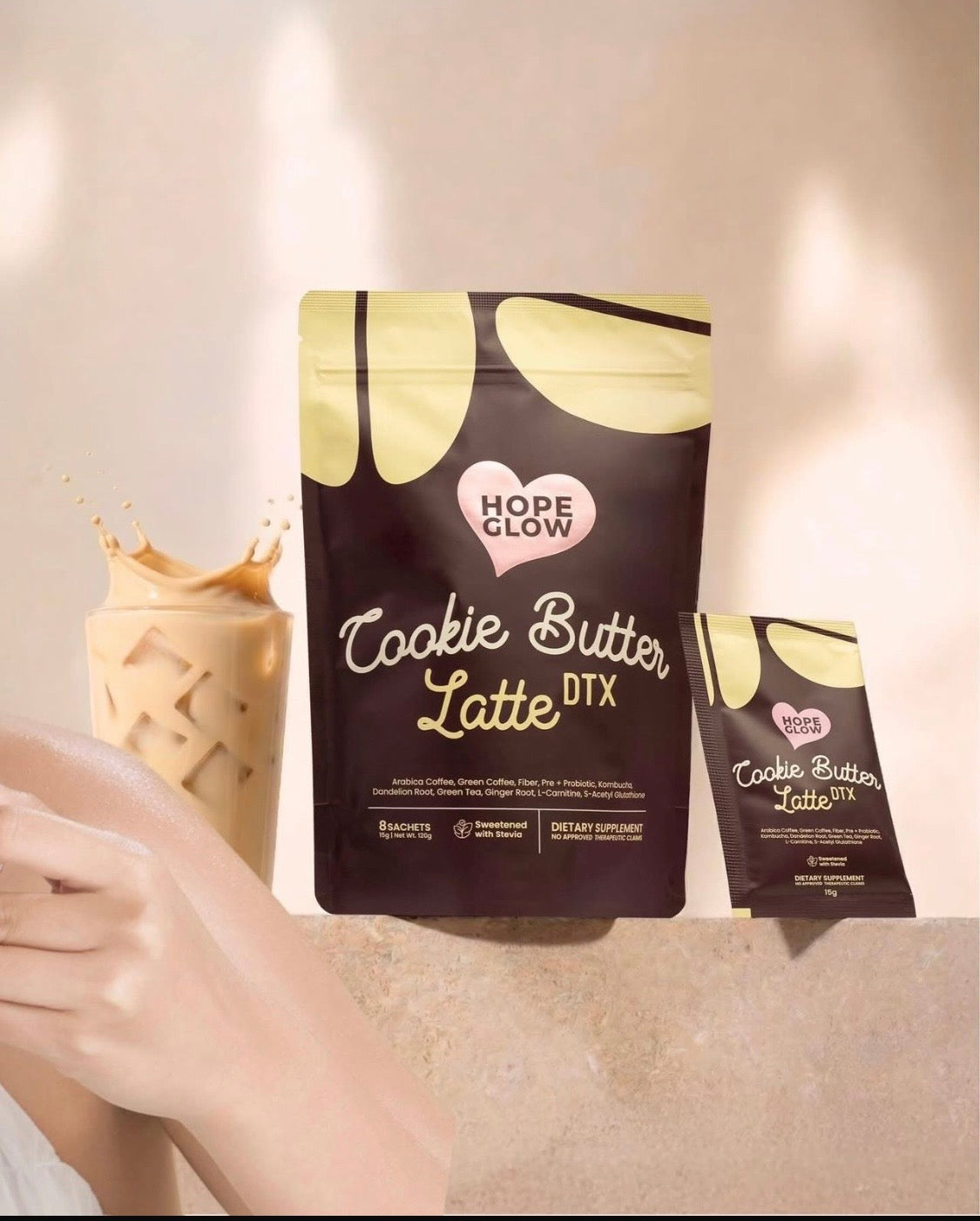 Hope Glow Cookie Butter Latte