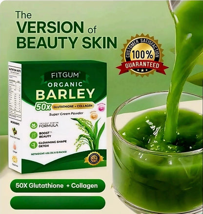 Fitgum Organic Barley with Glutathione +Collagen