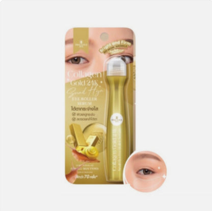 Collagen Gold 24K snail Hya Eye Roller Serum