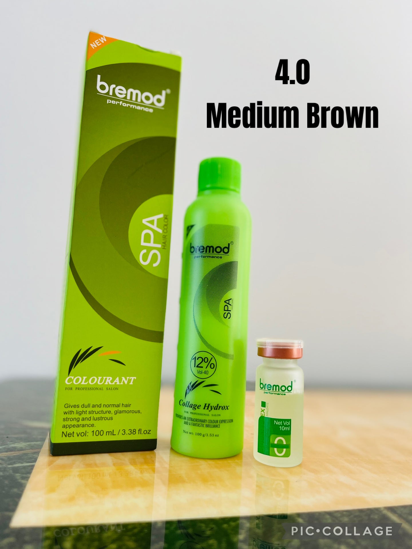 Bremod 4.0 Medium Brown Set with 12% oxidant cream