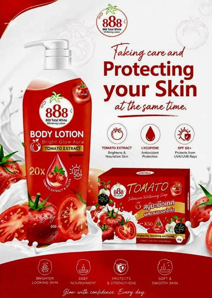 888 Tomato Extracts Body Lotion SPF 50+ 500ml