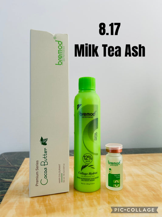 Bremod 8.17 Milk Tea Ash Set with 12% oxidant cream