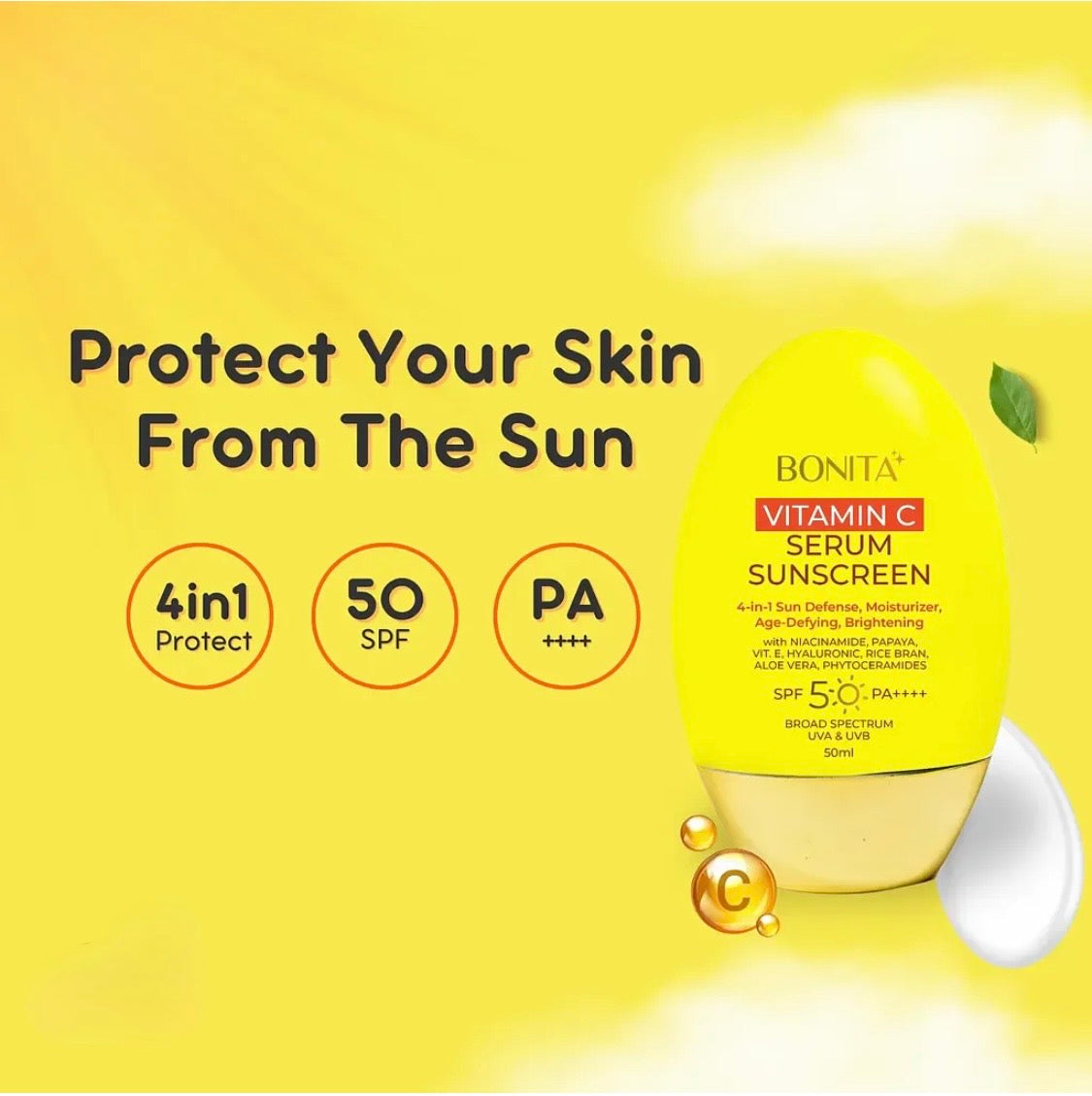 Bonita Vitamin C Serum Suncreen 50ml