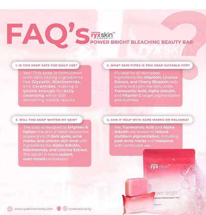 Ryx Skin Power Bright Bleaching Whipped Beauty Soap 5 pcs