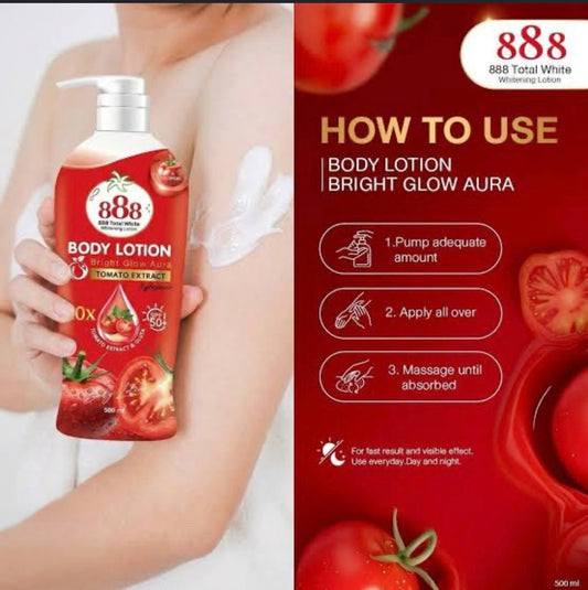 888 Tomato Extracts Body Lotion SPF 50+ 500ml