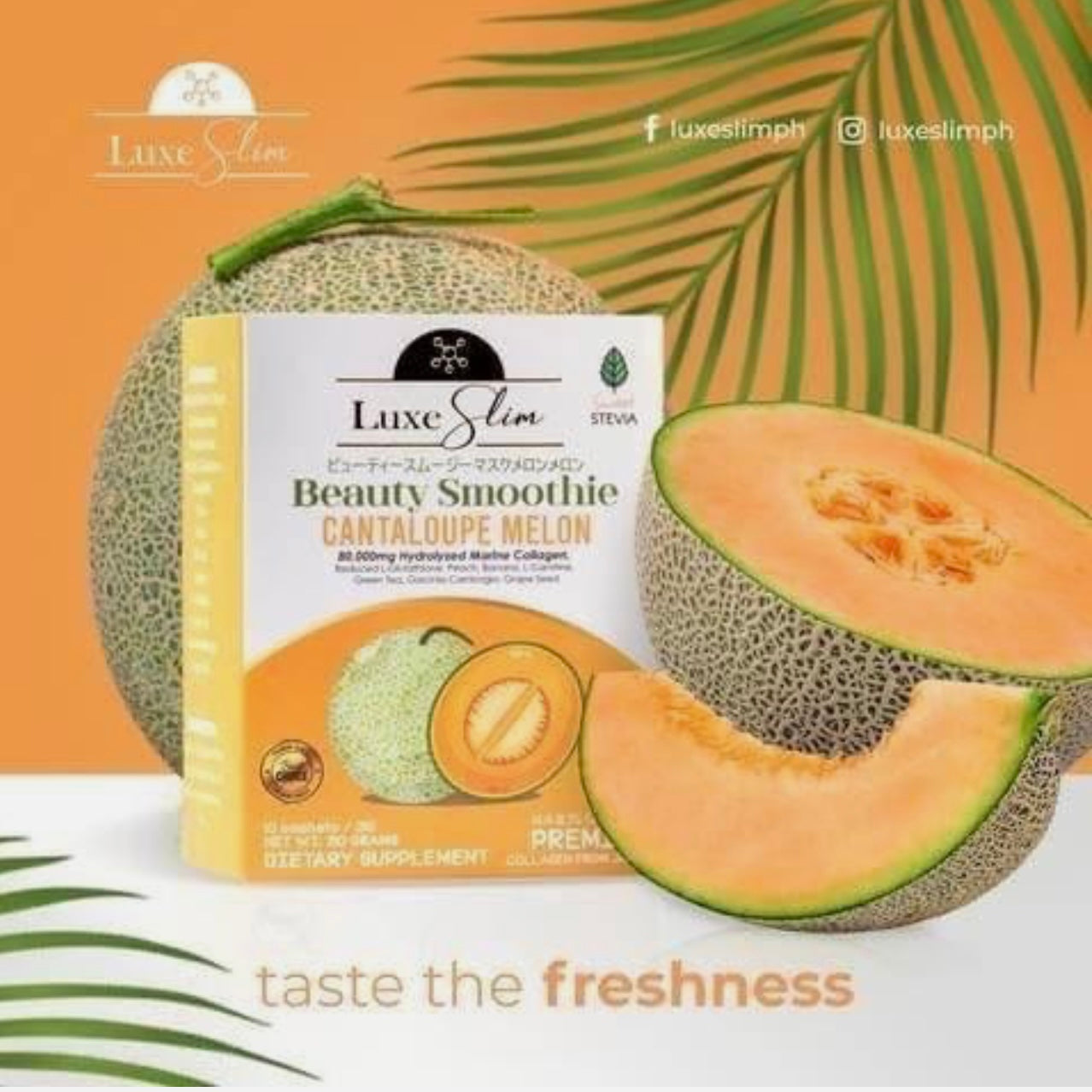 Luxe Slim Beauty Smoothie Cantaloupe Melon 8 sachets