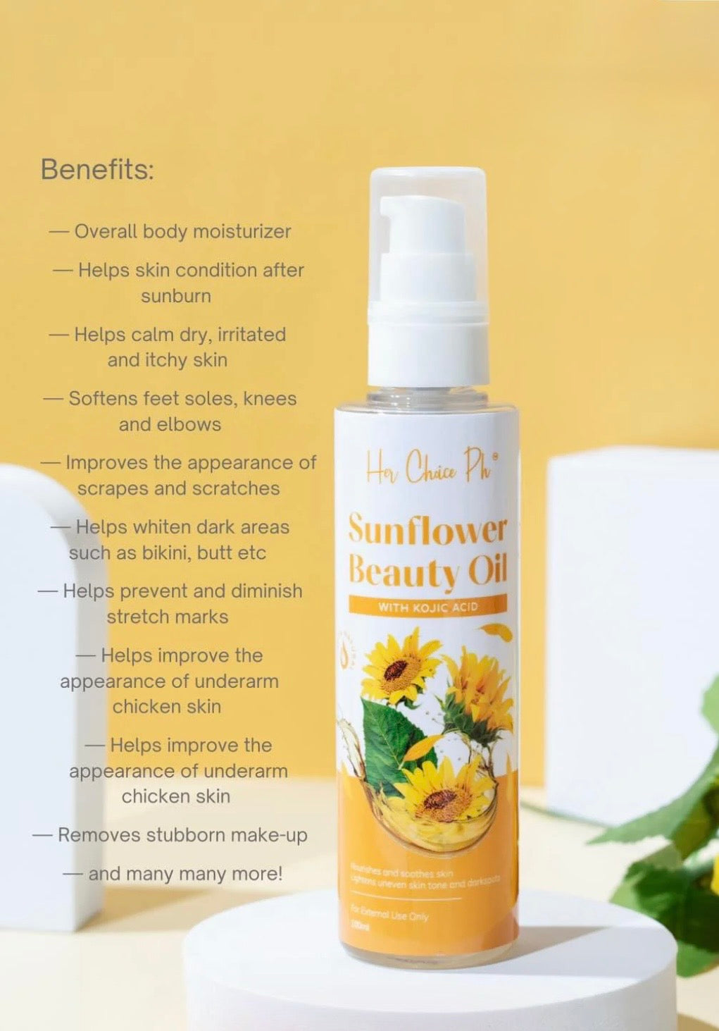 Her Choice Sunflower Beauty Oil 100ml