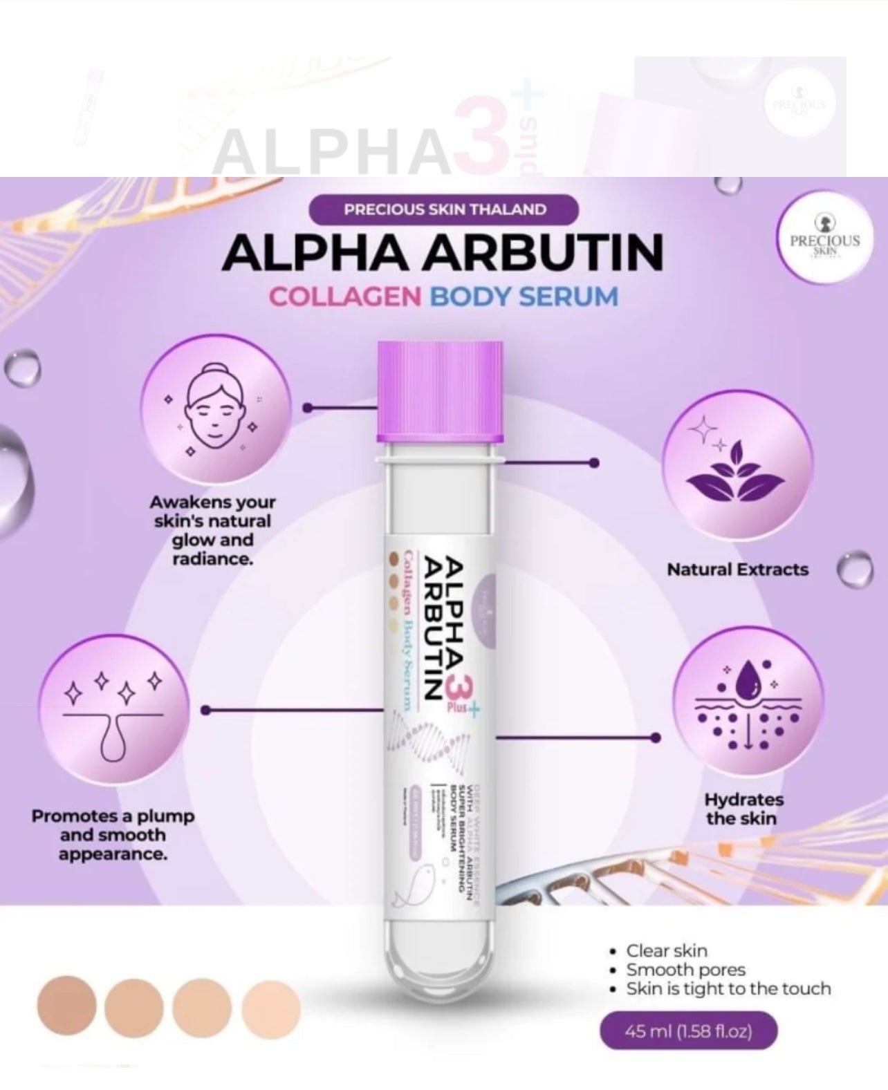 Alpha 3plus Arbutin collagen Body Serum