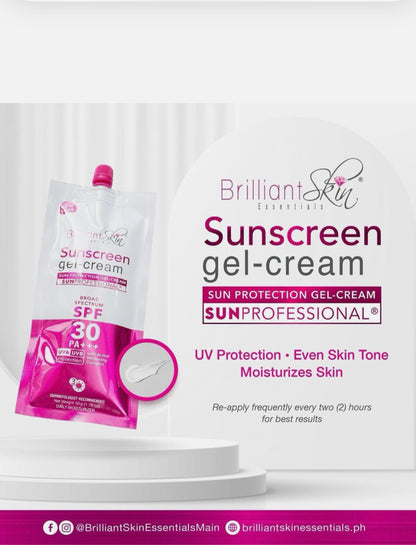 Brilliant Skin Essentials Sunscreen gel-cream SPF30 Sachet