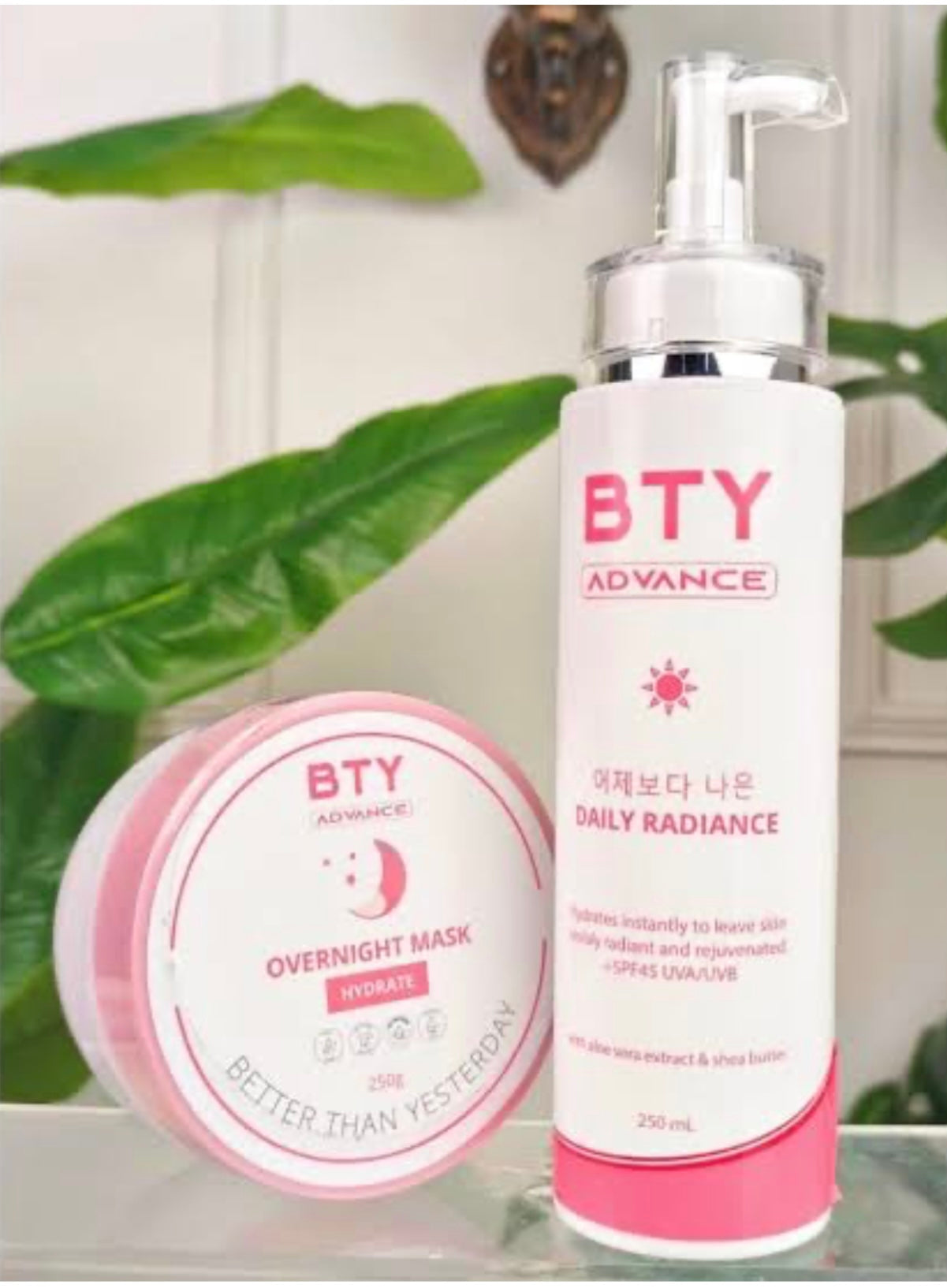 BTY Daily Radiance & BTY Overnight Mask set