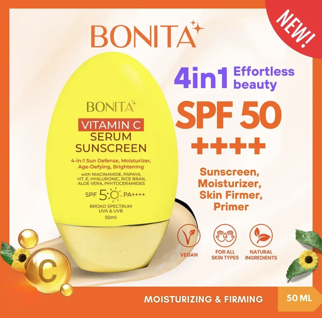 Bonita Vitamin C Serum Suncreen 50ml