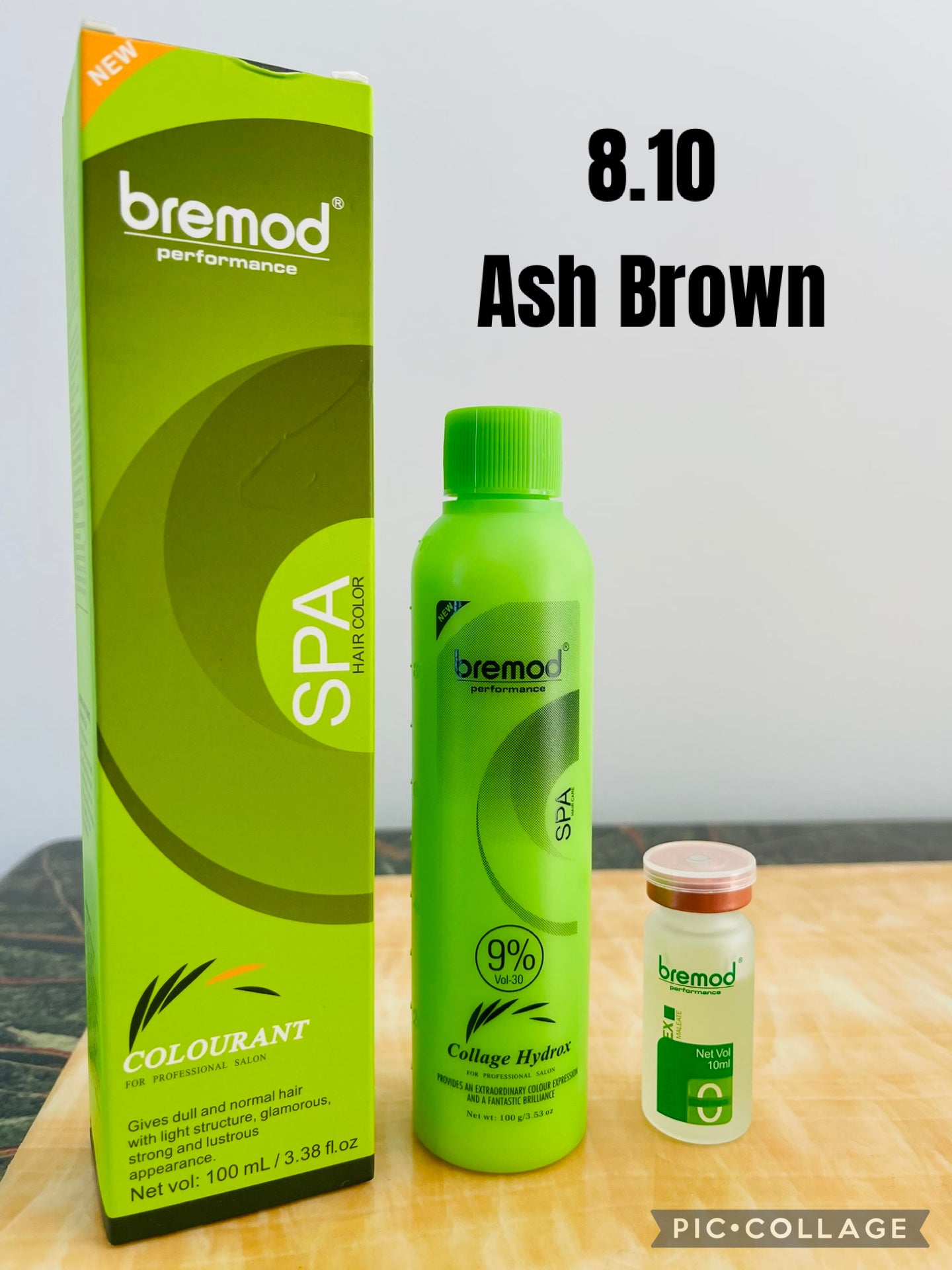 Bremod 8.10 Ash Brown Set with 9% oxidant cream