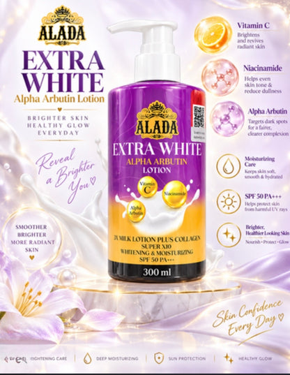 Alada Extra White Alpha Arbutin Lotion 300ml