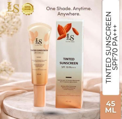 Luxe Skin Tinted Suncreen spf 70 pa+++
