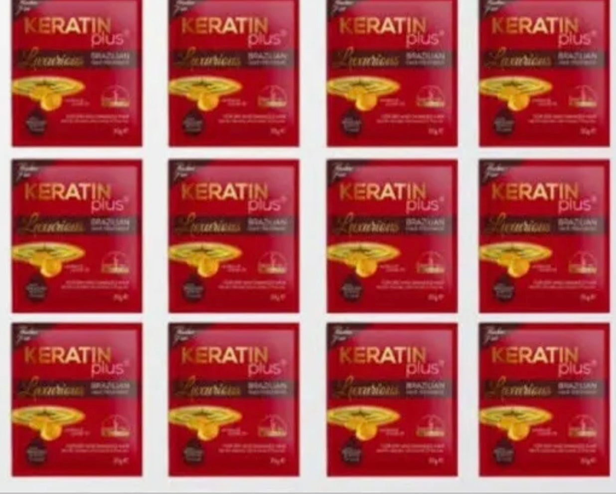 Keratin Plus Luxurious Brazilian Hair Treatment 12 sachets