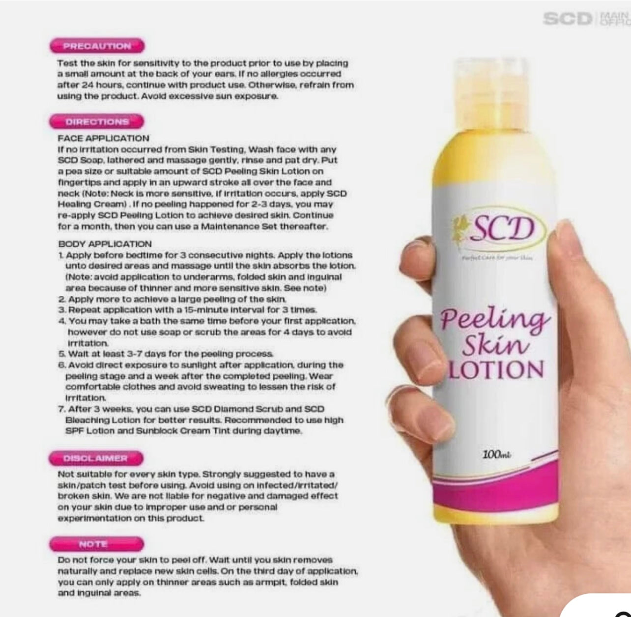 SCD Peeling Lotion 100ml