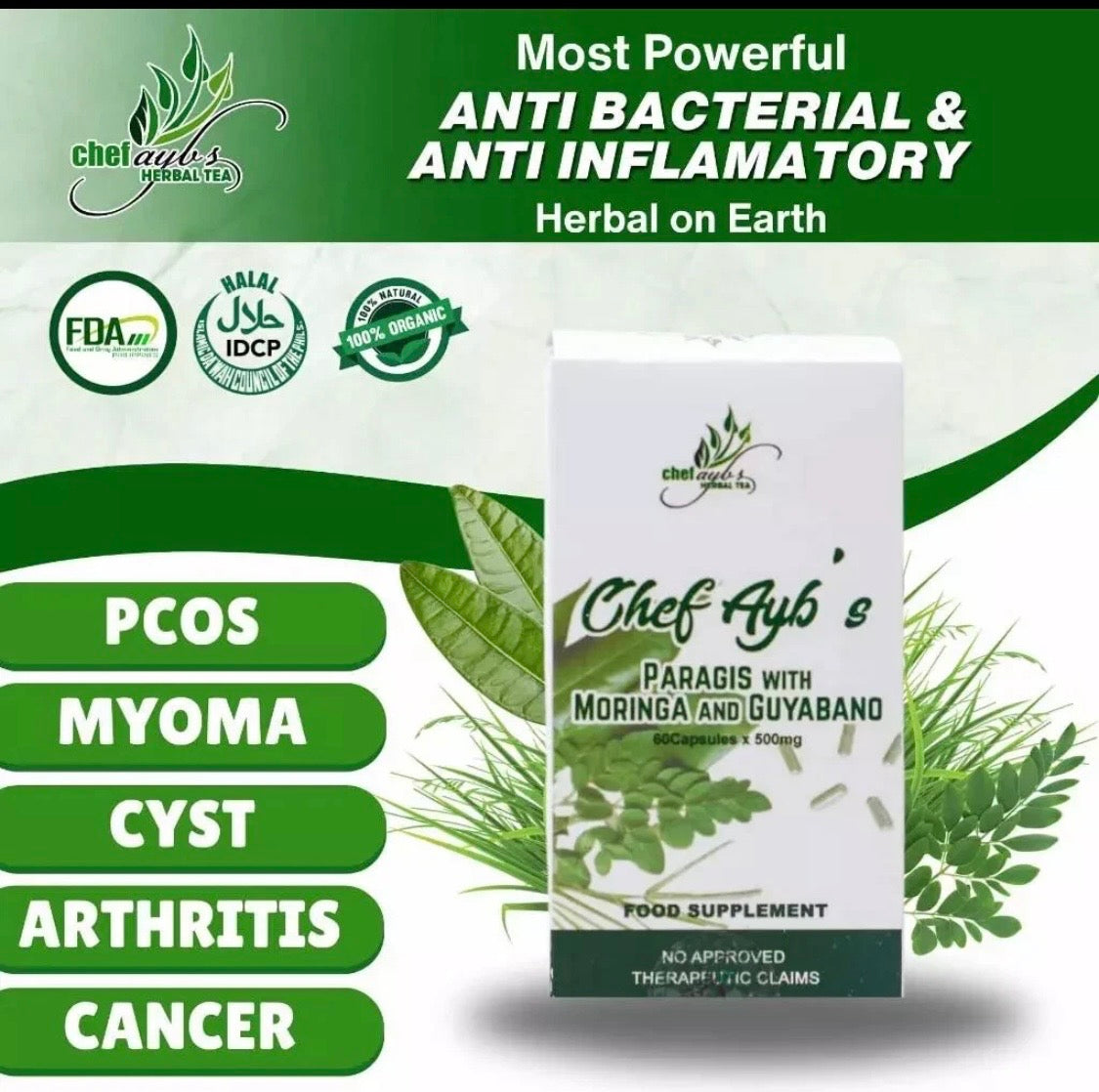 Paragis with Moringa and Guyabano capsule