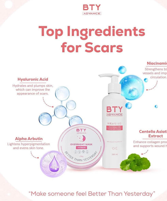 BTY Duo Set Instaglow Tone Up Cream & Overnight Mask