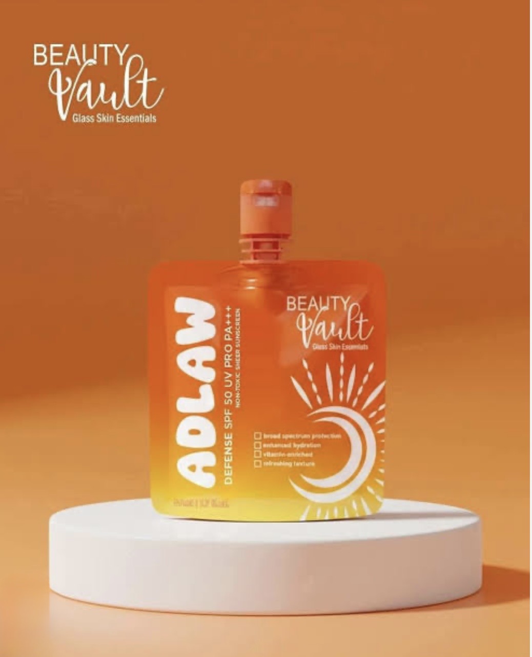 Beauty Vault Adlaw Suncreen Defence SPF 50 UV Pro PA+++