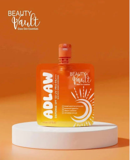 Beauty Vault Adlaw Suncreen Defence SPF 50 UV Pro PA+++