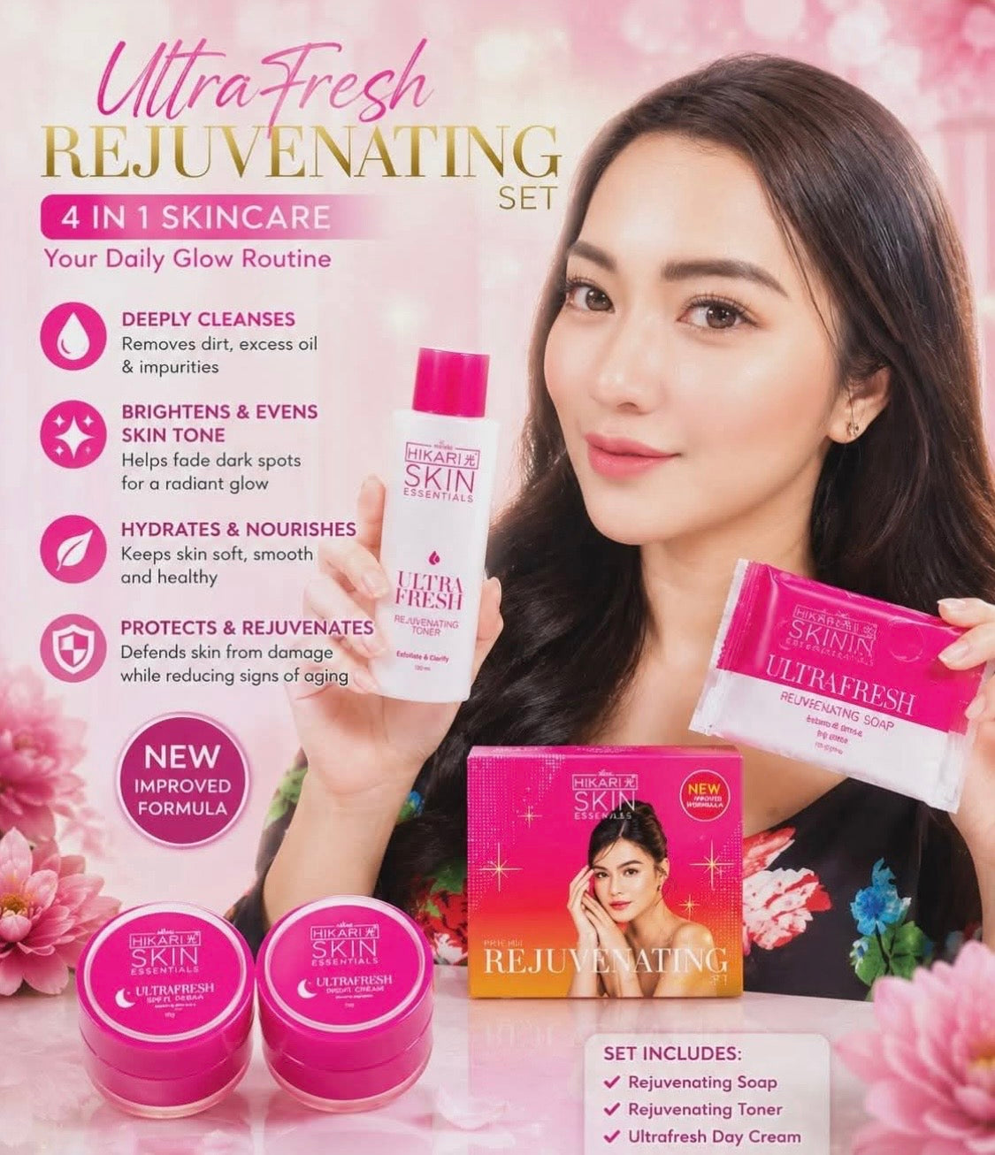 Hikari Skin Ultrafresh Rejuvenating set