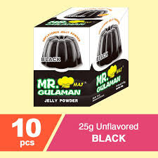 Mr.Gulaman unflavored jelly powder 10 pcs BLACK