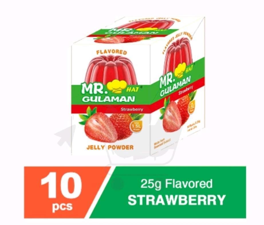 Mr.Gulaman flavored jelly powder Strawberry 10 pcs