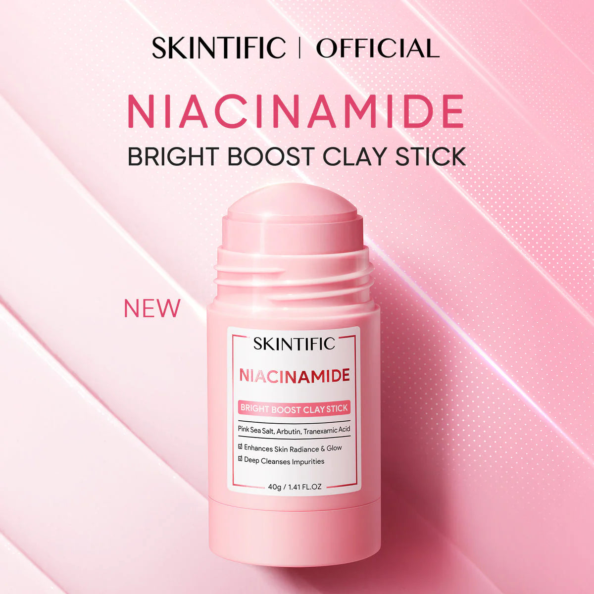 Skintific Niacinamide Bright Boost Clay Stick