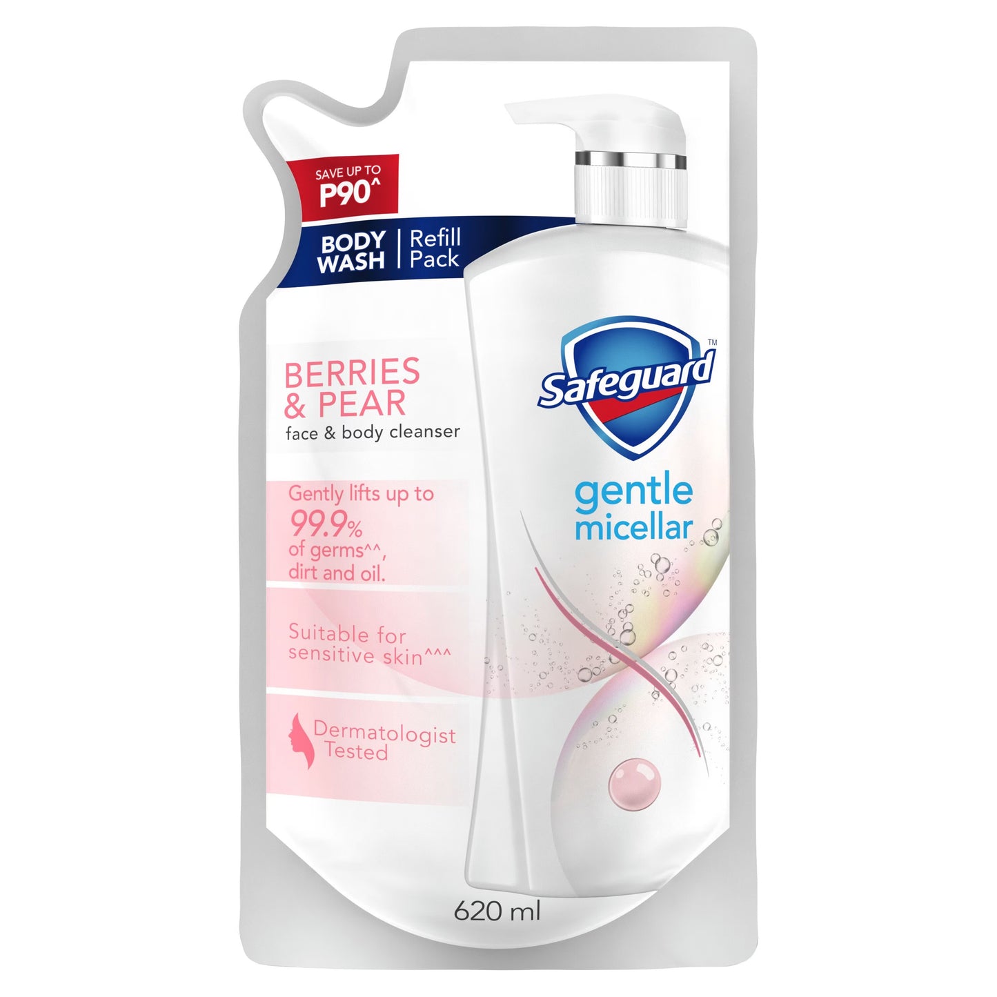 Safe guard Berries & Pear face and body cleanser