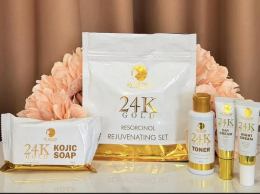 SY glow 24k Gold Resorcinol rejuvenating set