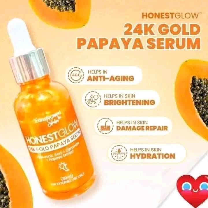 Honest Glow 24k Gold Papaya Serum 30mL